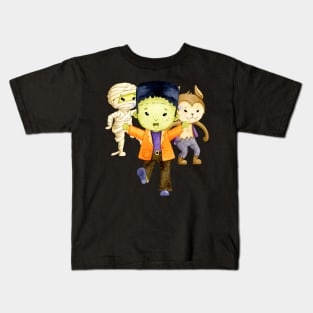 Halloween Monsters 1 Kids T-Shirt